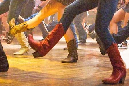 Two step in cowboy boots outlet dance